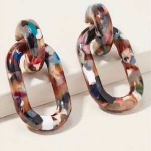 Stella & Dot Casual Acrylic Earrings